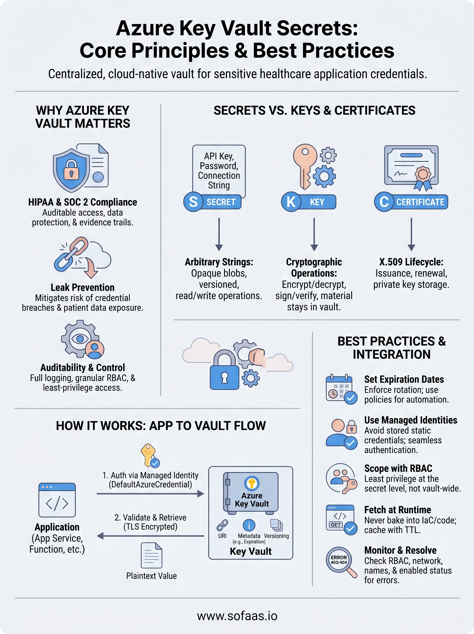 azure key vault secrets infographic