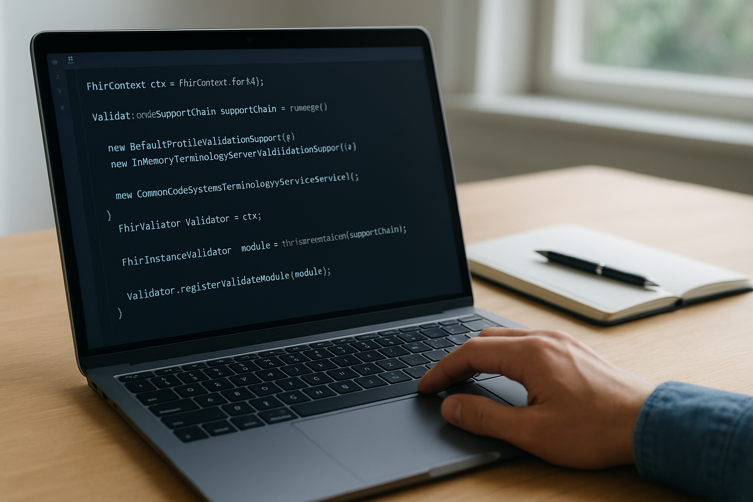 Set up the validation context