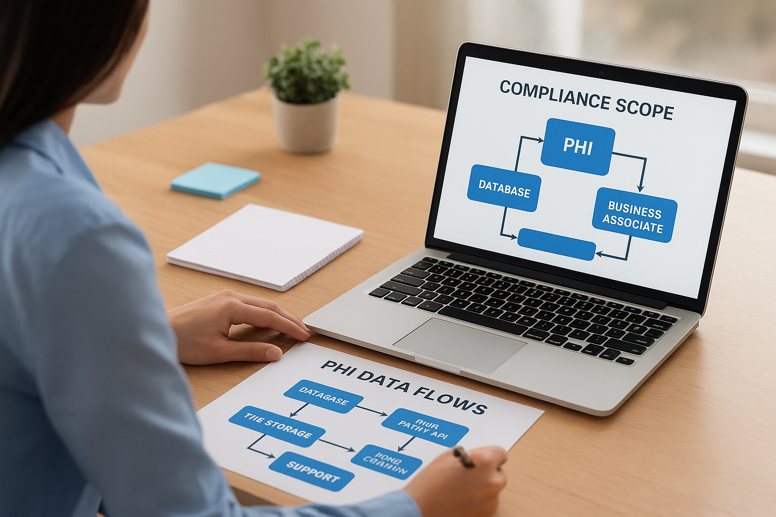 Step 1. Map your PHI data flows and compliance scope