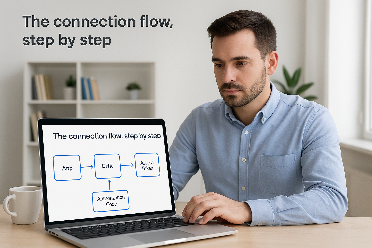 The connection flow, step by step