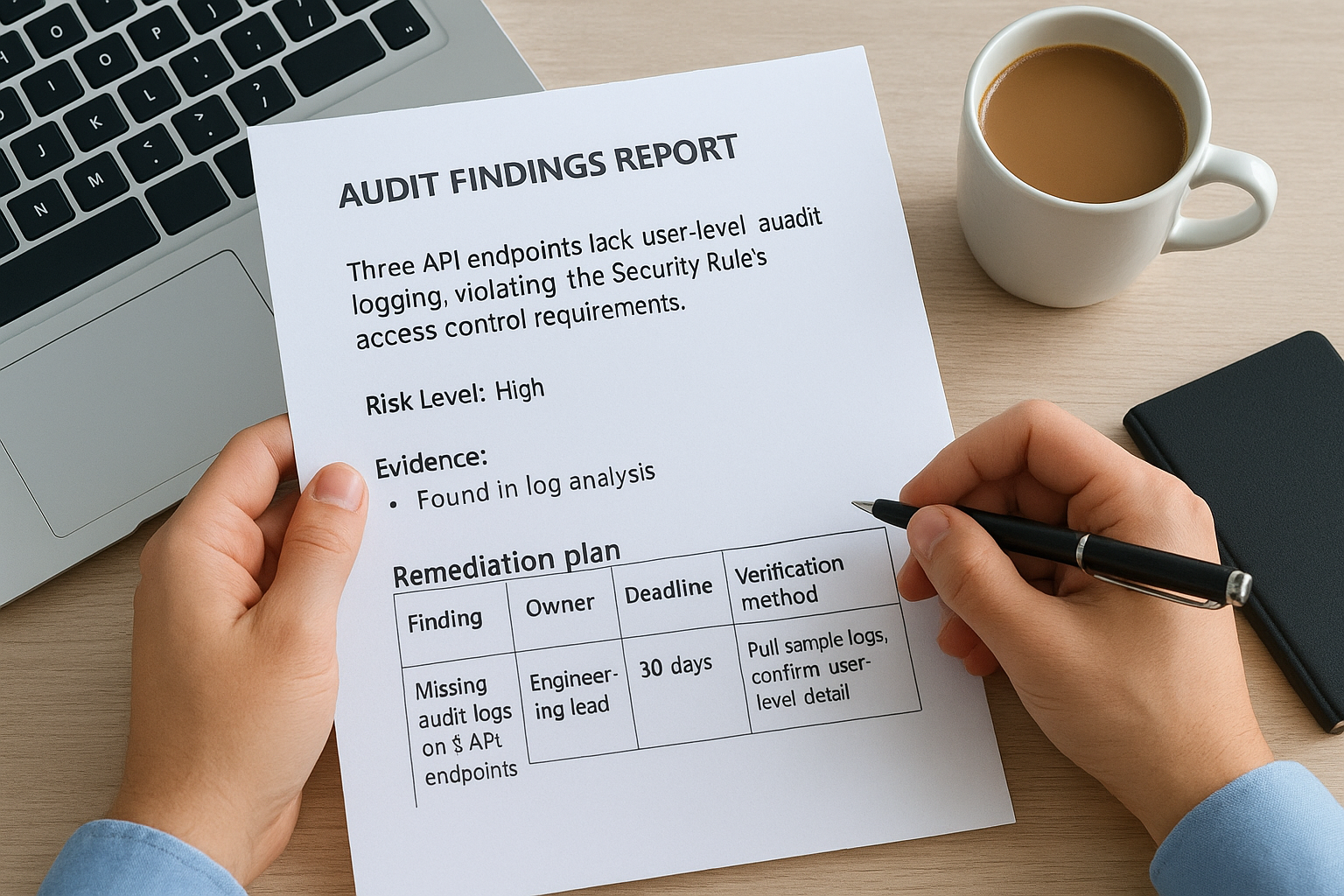 Step 7. Document findings and build a remediation plan