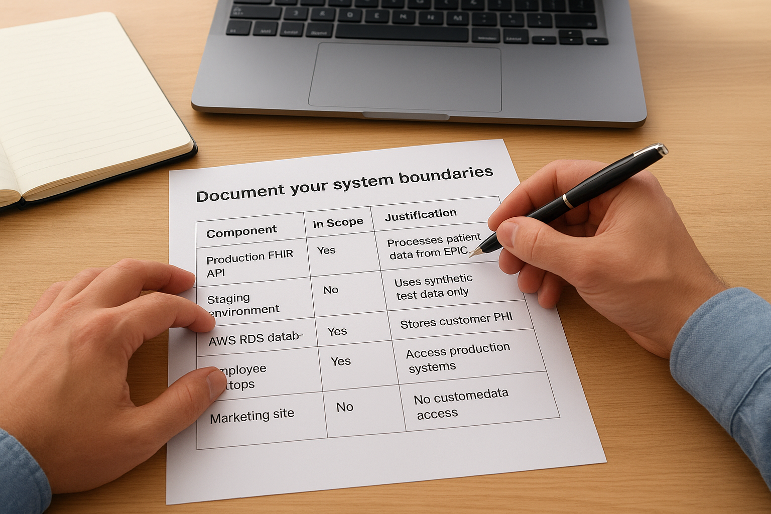 Document your system boundaries