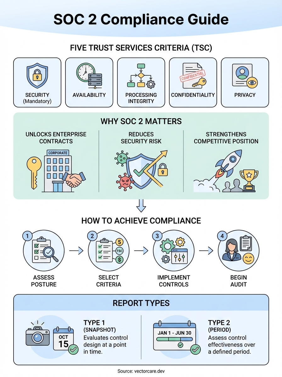 what is soc 2 compliance infographic
