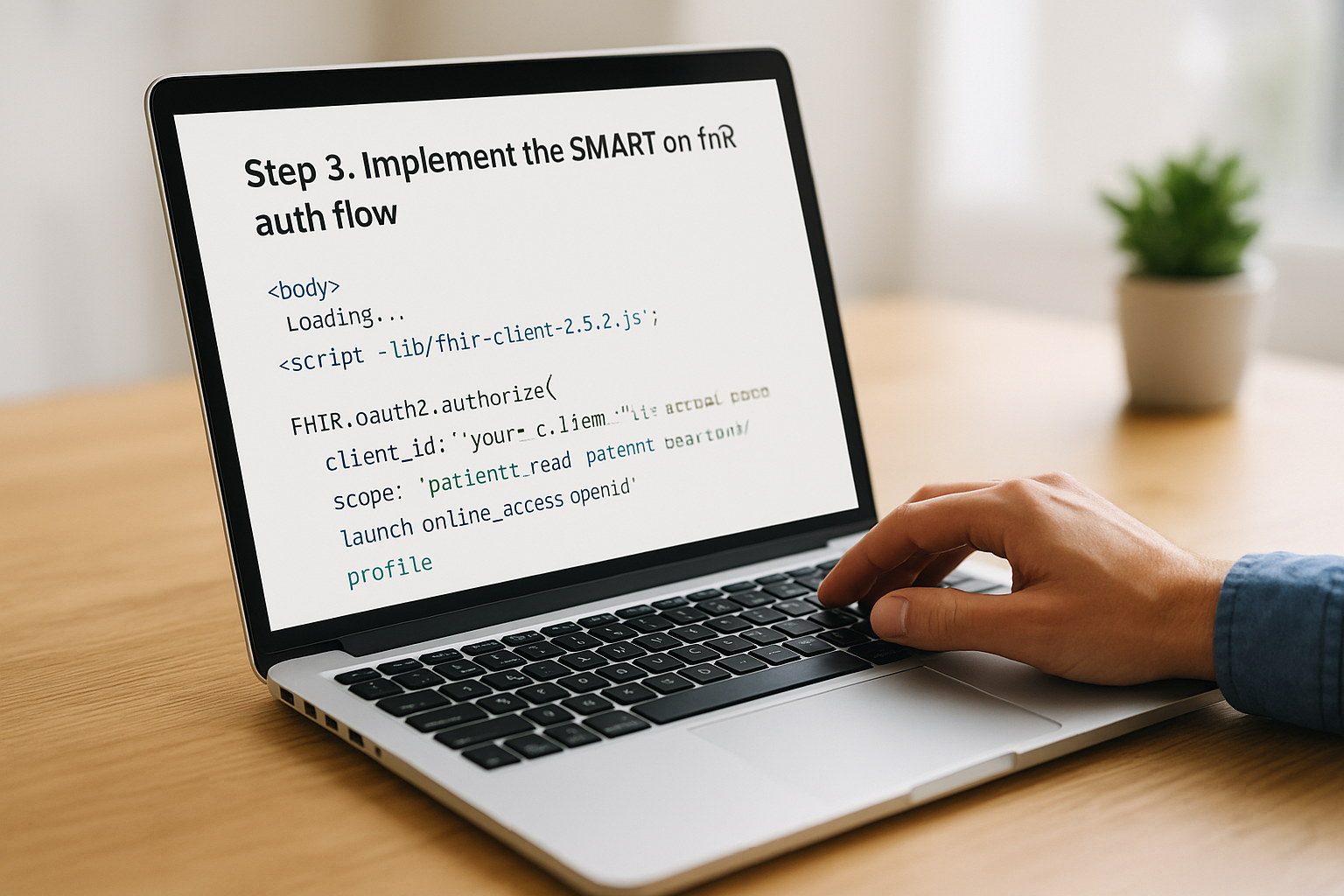 Step 3. Implement the SMART on FHIR auth flow
