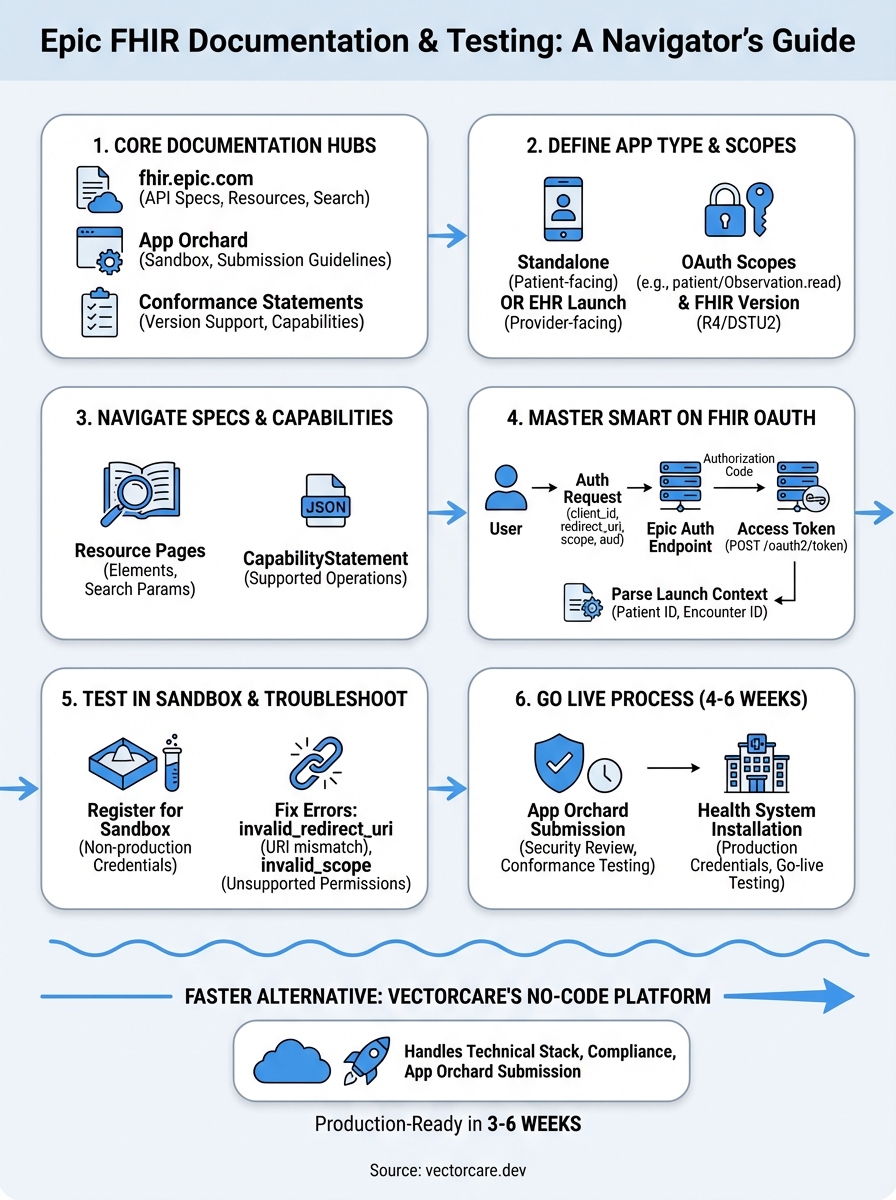epic fhir documentation infographic
