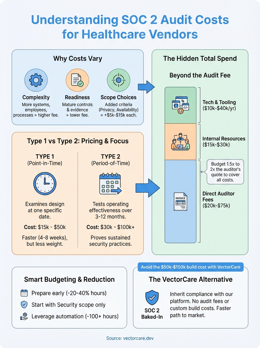 soc 2 audit cost infographic