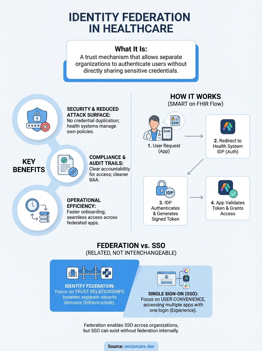 what is identity federation infographic