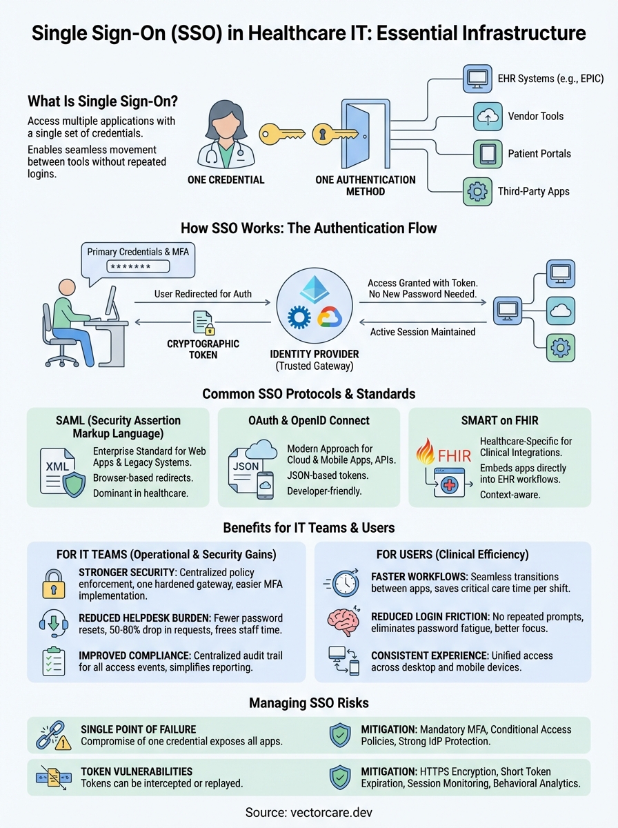 what is single sign on infographic