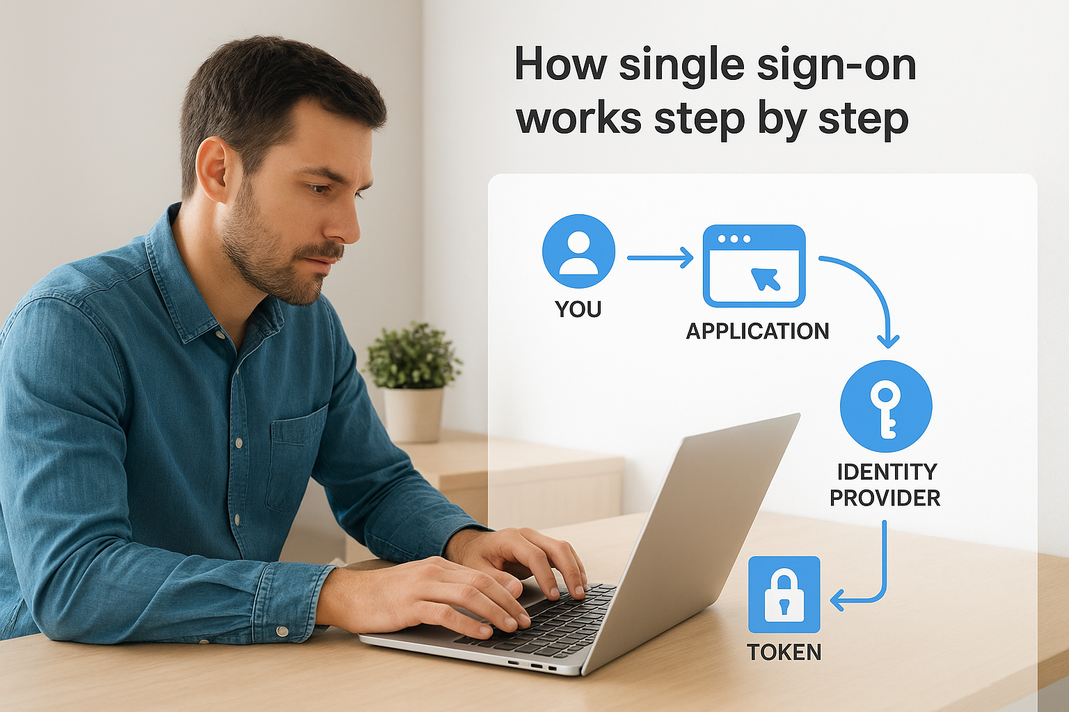 How single sign-on works step by step