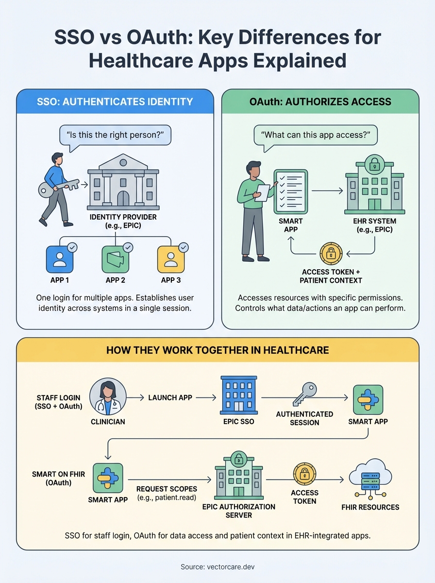 sso vs oauth infographic