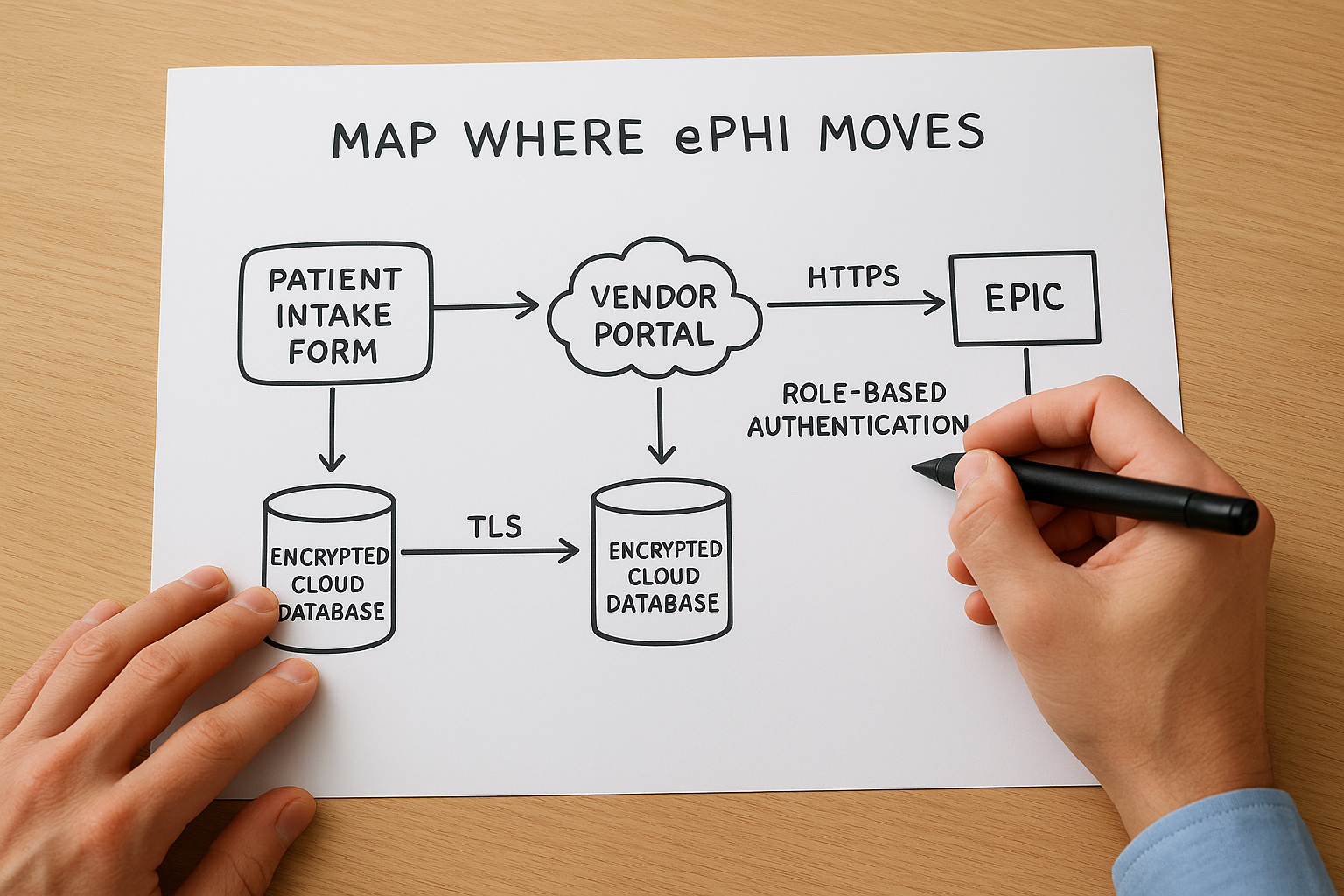 Map where ePHI moves