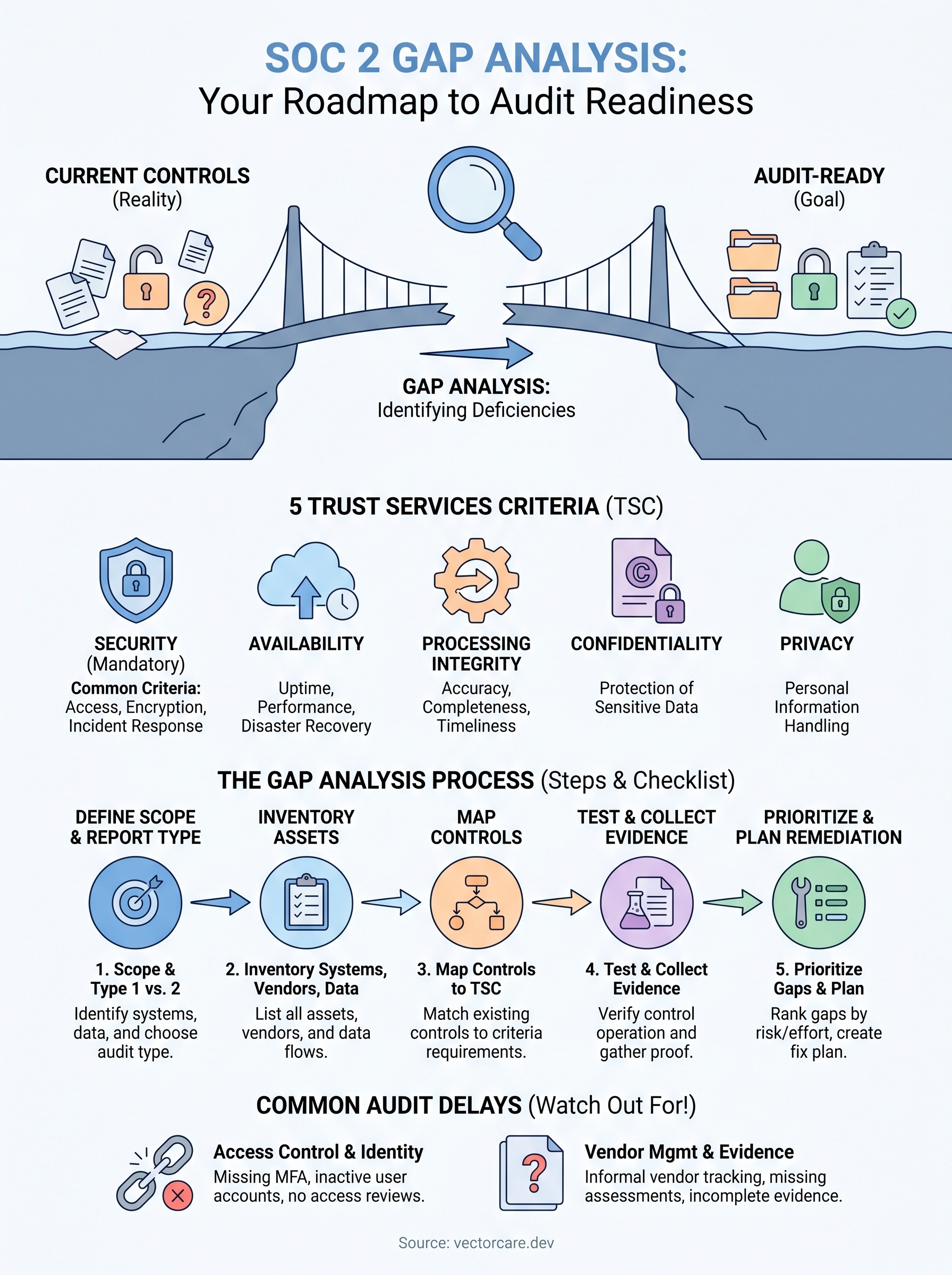soc 2 gap analysis infographic