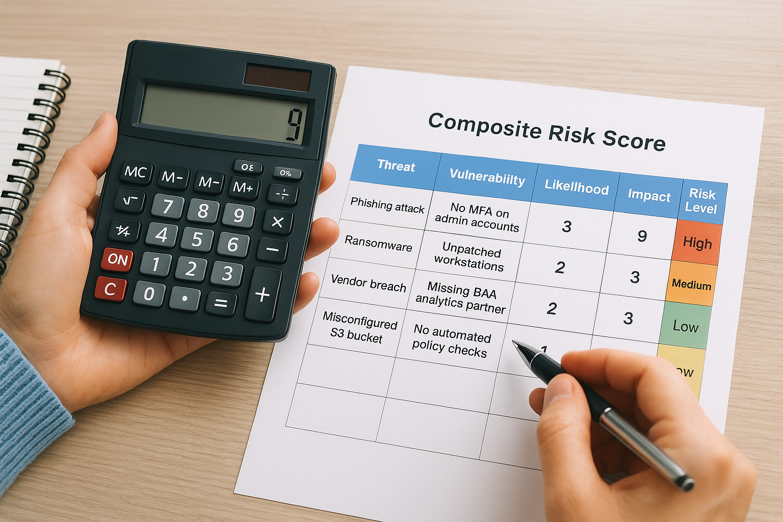 Calculate your composite risk score