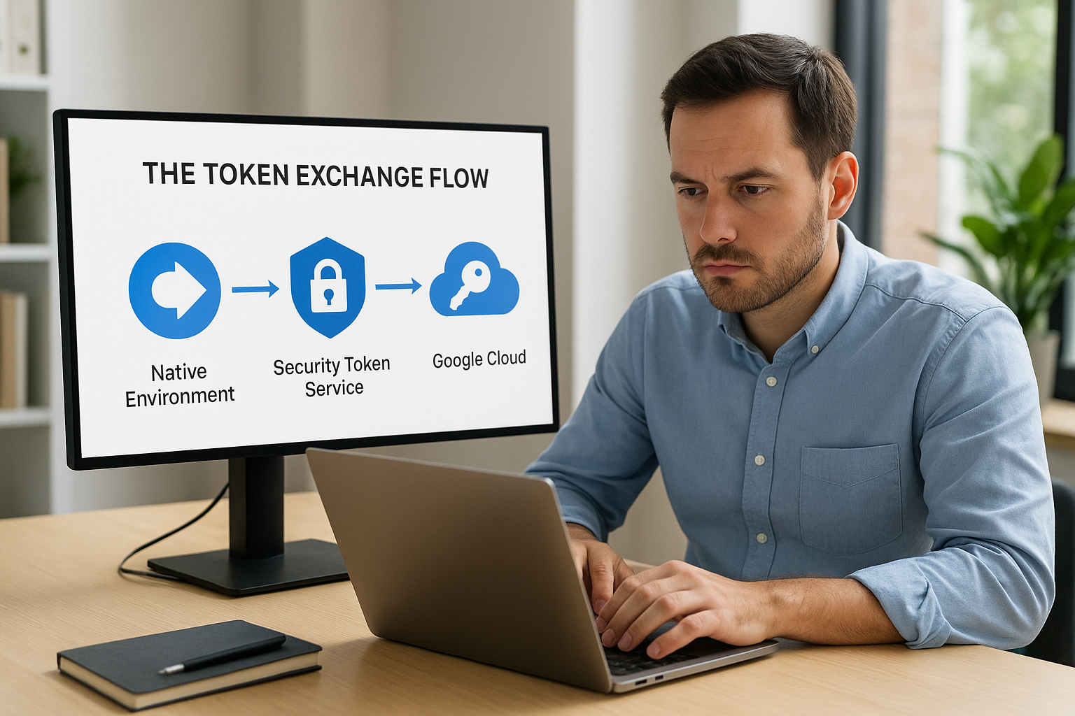 The token exchange flow