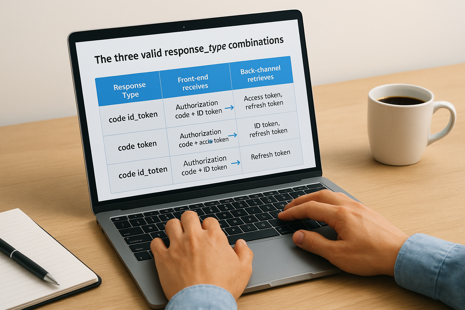 The three valid response_type combinations