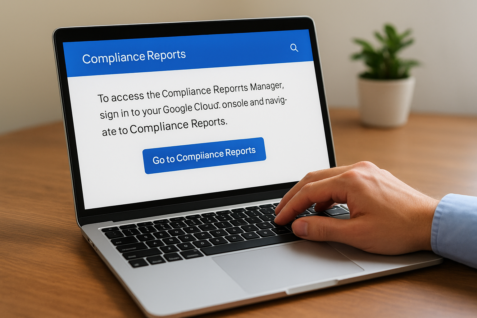Accessing the Compliance Reports Manager