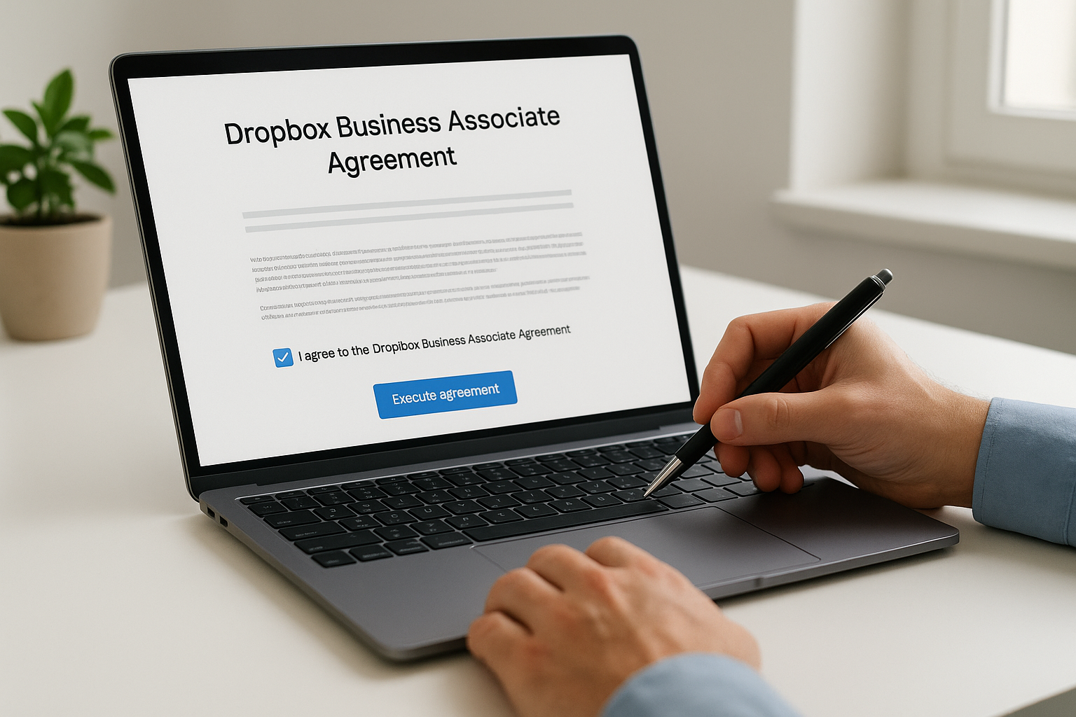 How to sign the Dropbox BAA in the admin console
