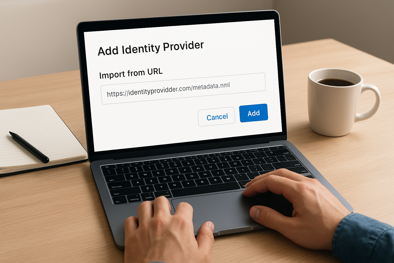 Import the IdP metadata