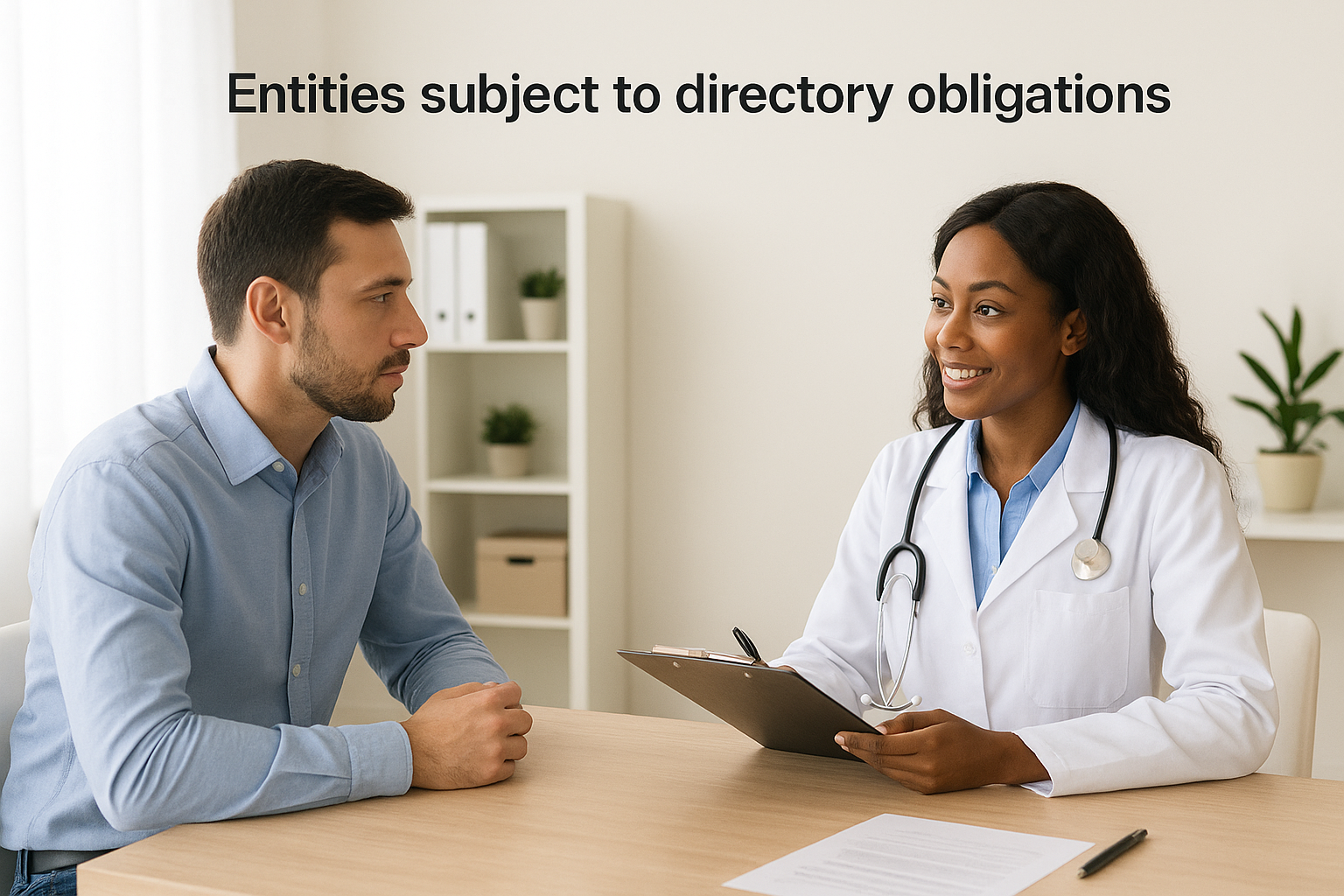 Entities subject to directory obligations