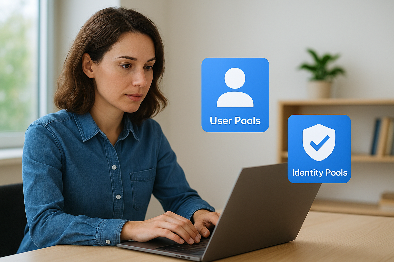 How federated identities differ from user pools