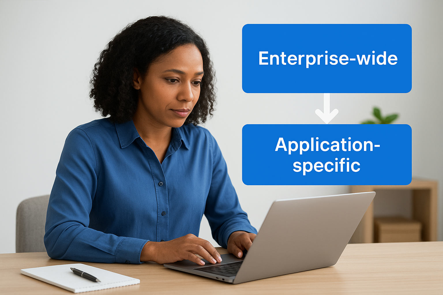 Enterprise-wide vs application-specific assessments