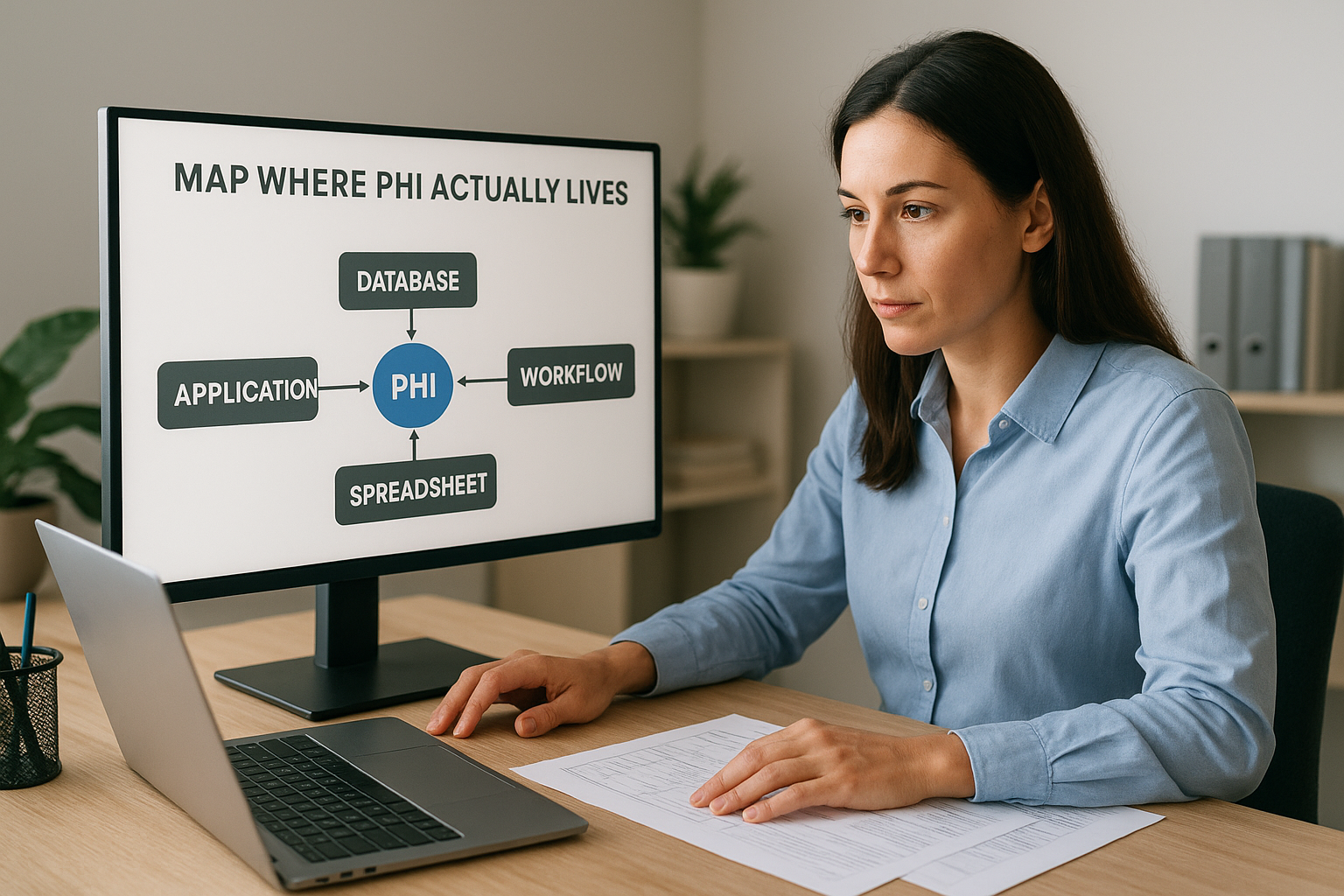 Map where PHI actually lives