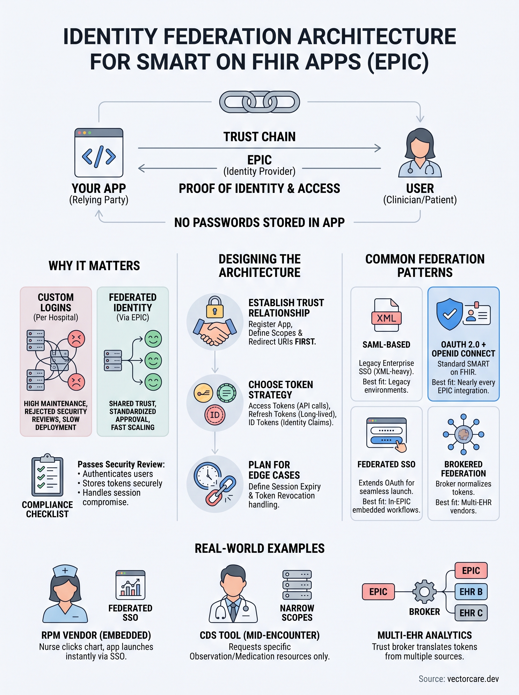 identity federation architecture infographic