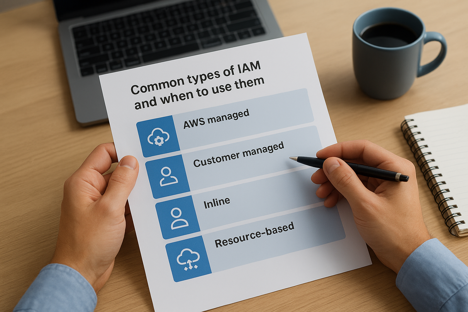 Common types of IAM policies and when to use them