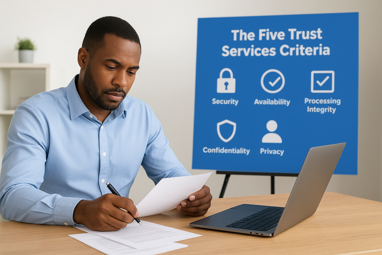 The five Trust Services Criteria