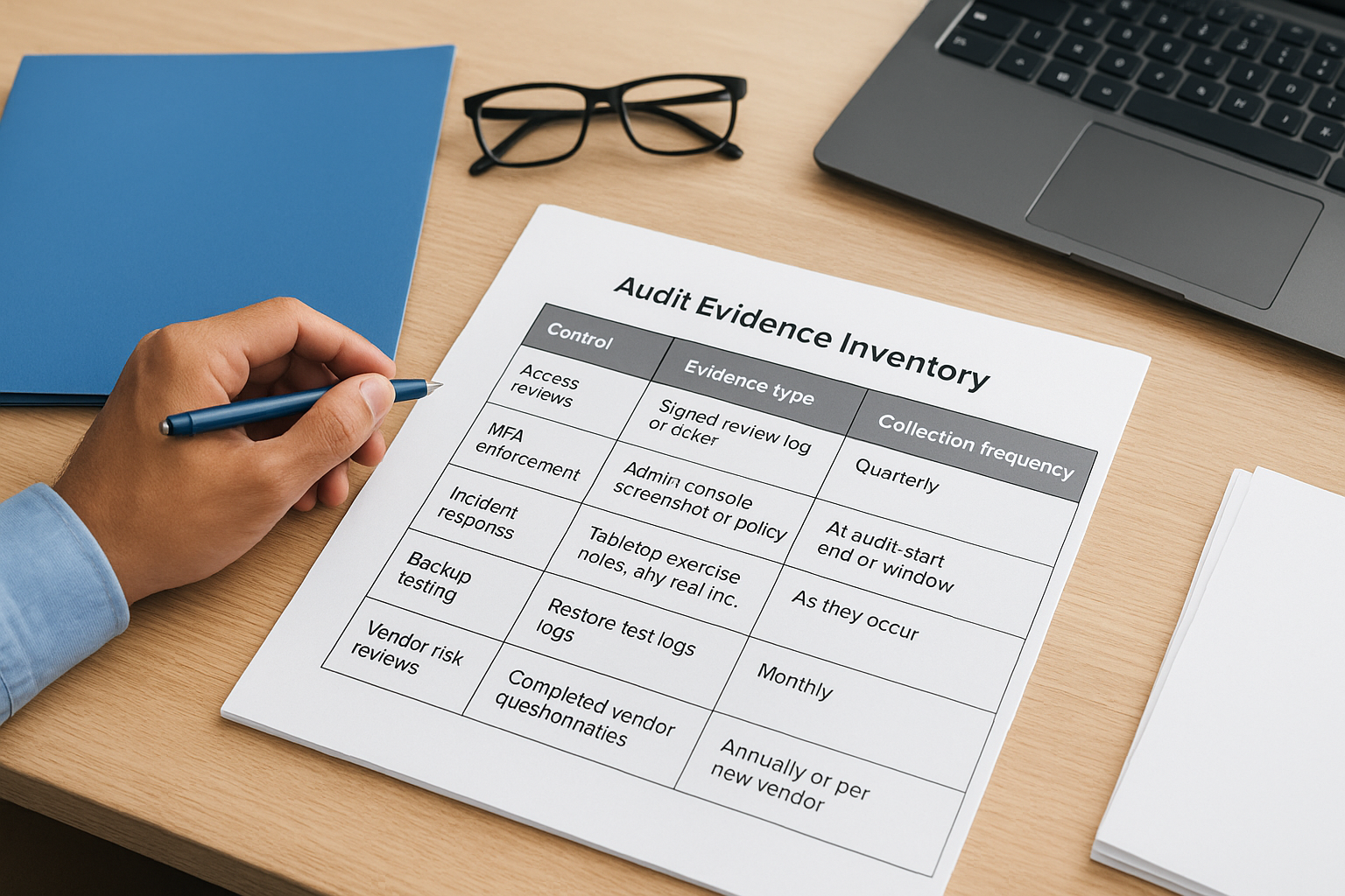 Step 4. Collect and organize your audit evidence