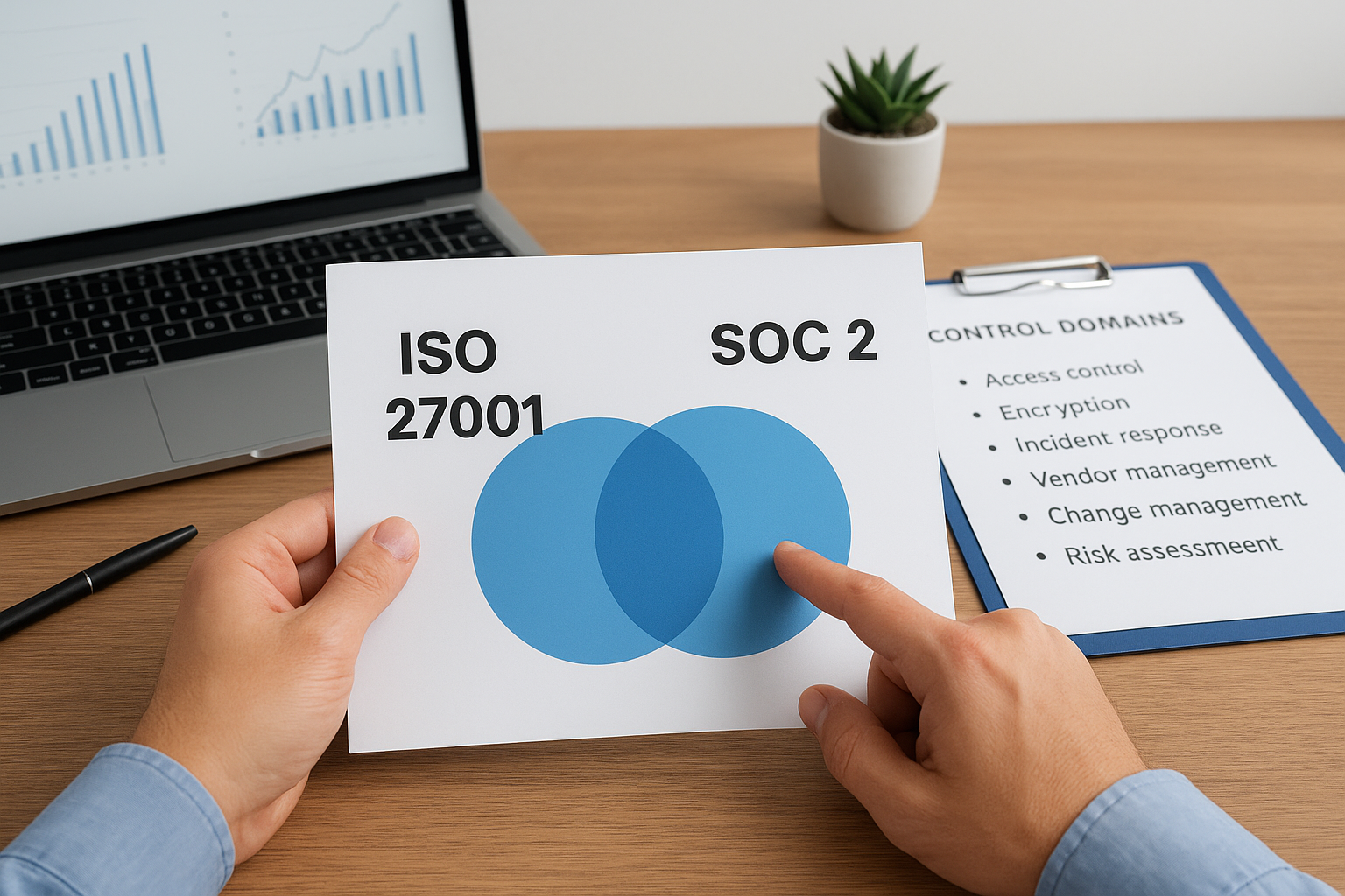 Where ISO 27001 and SOC 2 overlap