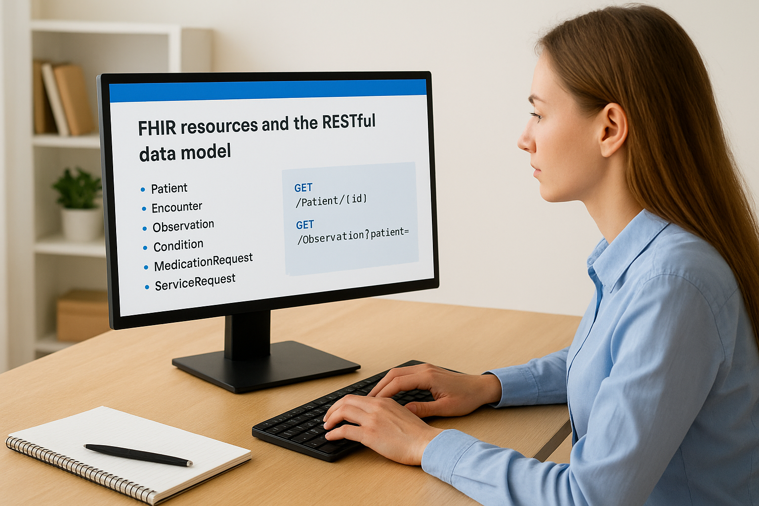 FHIR resources and the RESTful data model