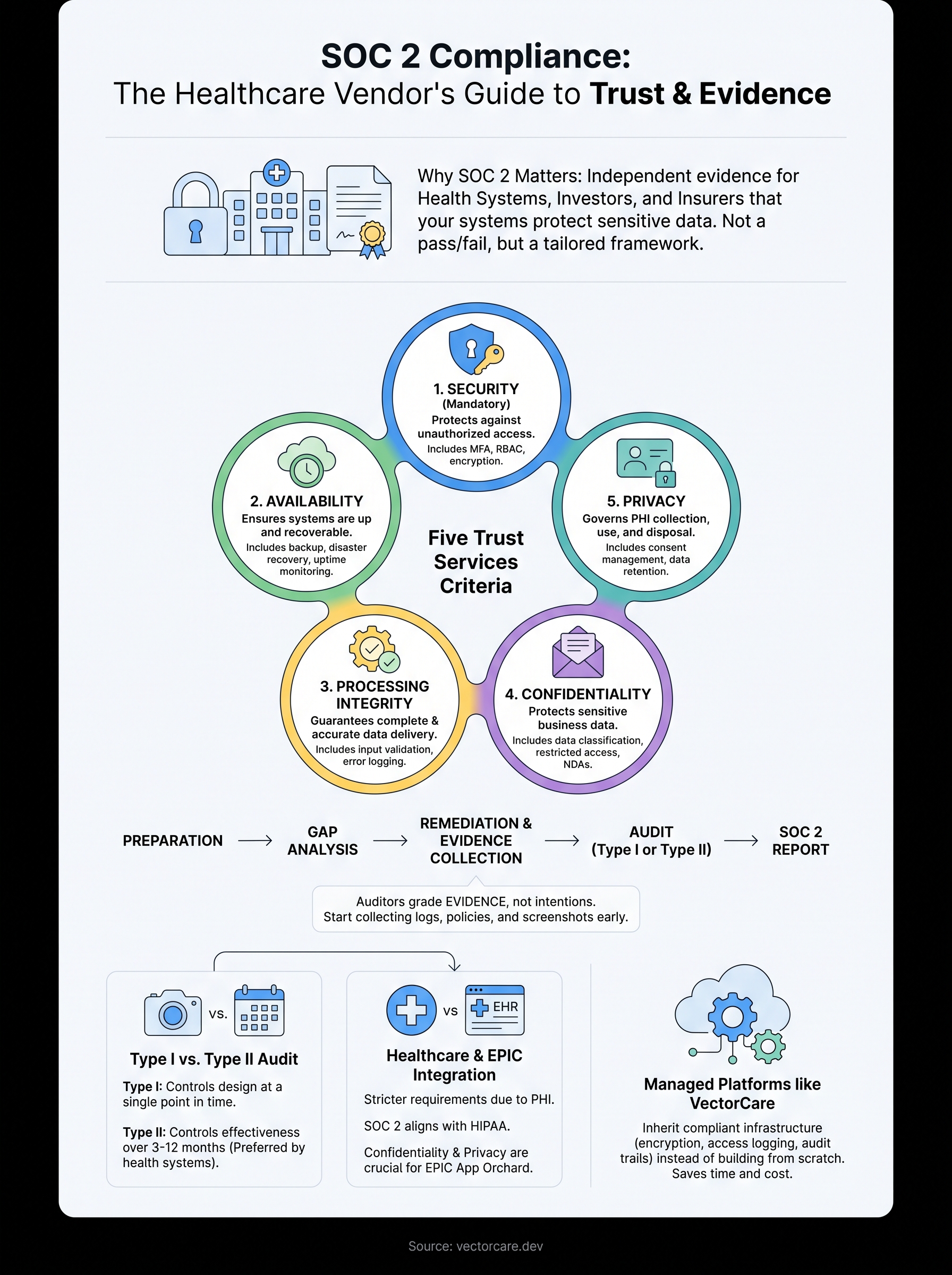 soc 2 compliance requirements pdf infographic