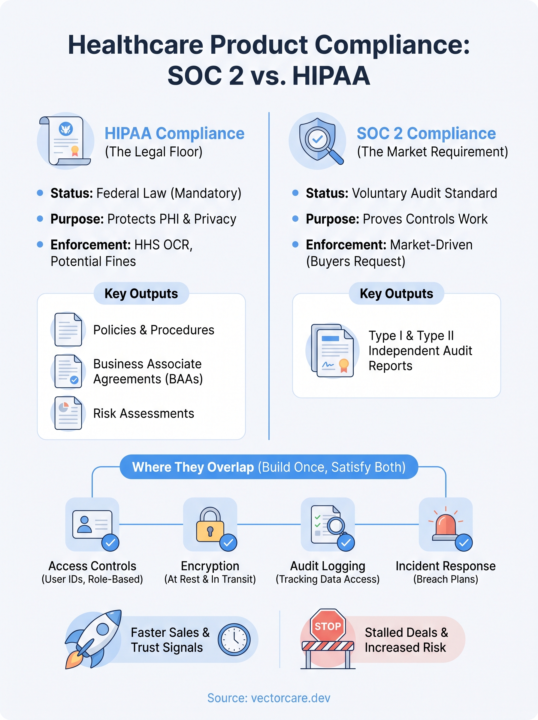 soc 2 hipaa compliance infographic