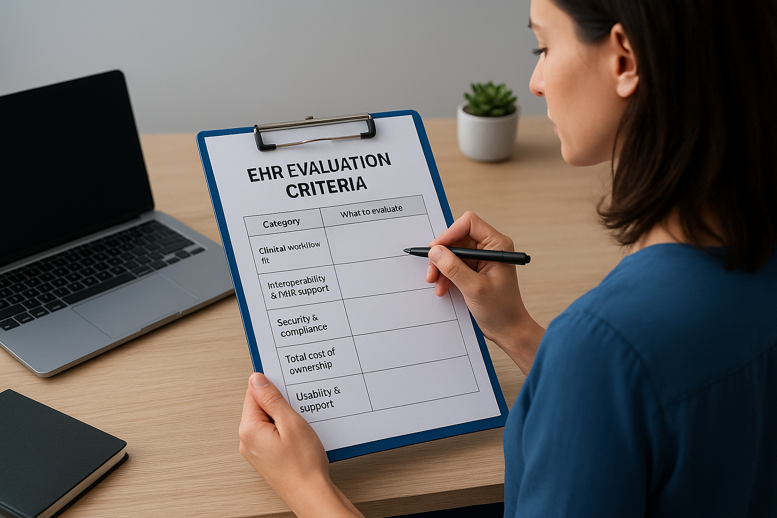 Step 2. Build your EHR evaluation criteria checklist