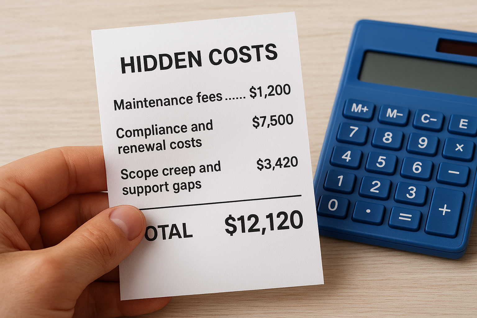 Hidden costs that can inflate your final bill