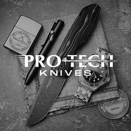 Flat lay of a patterned folding knife, silver wristwatch, black pen, lighter, and a fabric square on a textured surface.