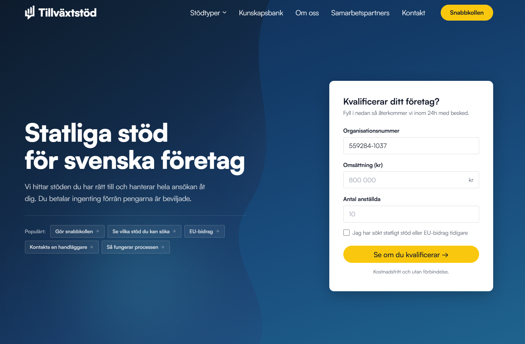 Tillväxtstöd