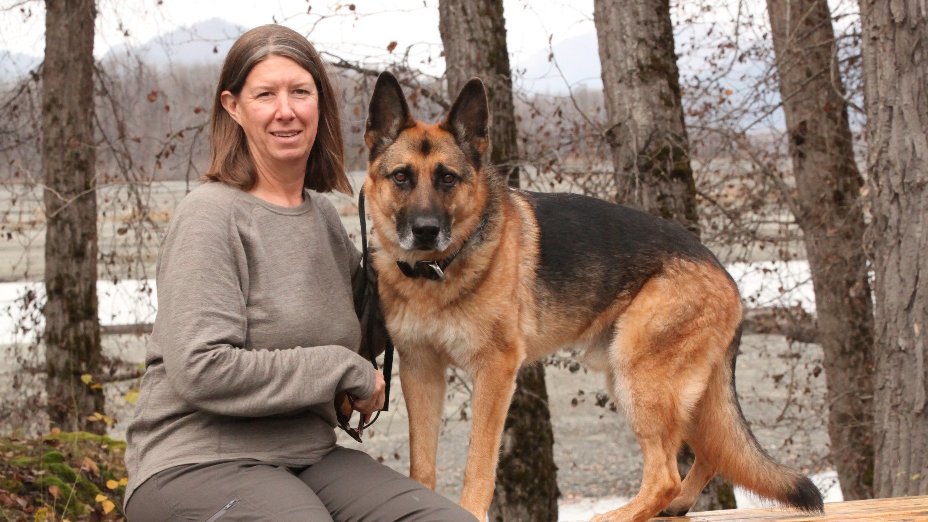 CHP owner Melissa pictured with her detection dog Hawk.