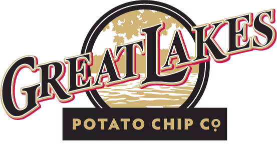 Great Lakes Potato Chip Co. logo with stylized text over a circular lake and tree design.