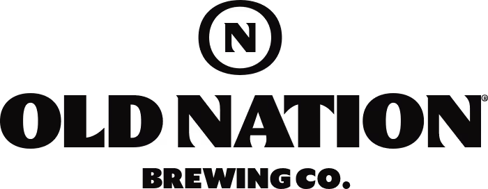 Old Nation Brewing company logo with stylized 'O' and 'N' letters above the text.