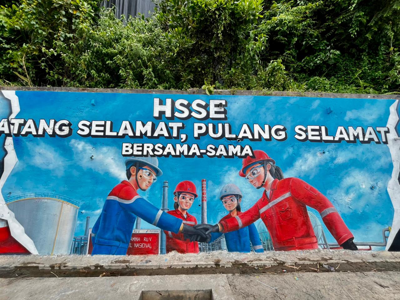 Mural Keselamatan Kerja Balikpapan