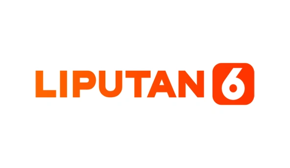 Liputan 6 news logo in bold orange text with a stylized number 6 in an orange square.