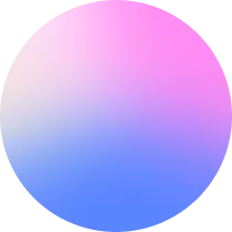 Circular gradient with soft pastel colors blending from pink at the top to blue at the bottom.