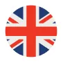 Icon of the United Kingdom flag in a rounded square shape.