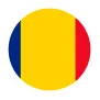 Circle divided into three vertical stripes colored blue, yellow, and red.
