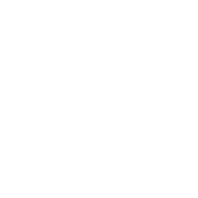 White stylized letter A with jagged edges on black background.