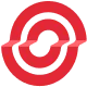 Red concentric target circles with a diagonal red line crossing through the center on a transparent background.