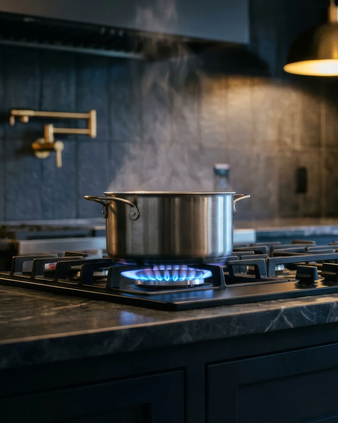 Bespoke Plumbing licensed gas fitter testing gas fittings at a Balmain residential property