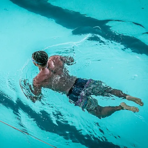 Instagram photo man swimming 